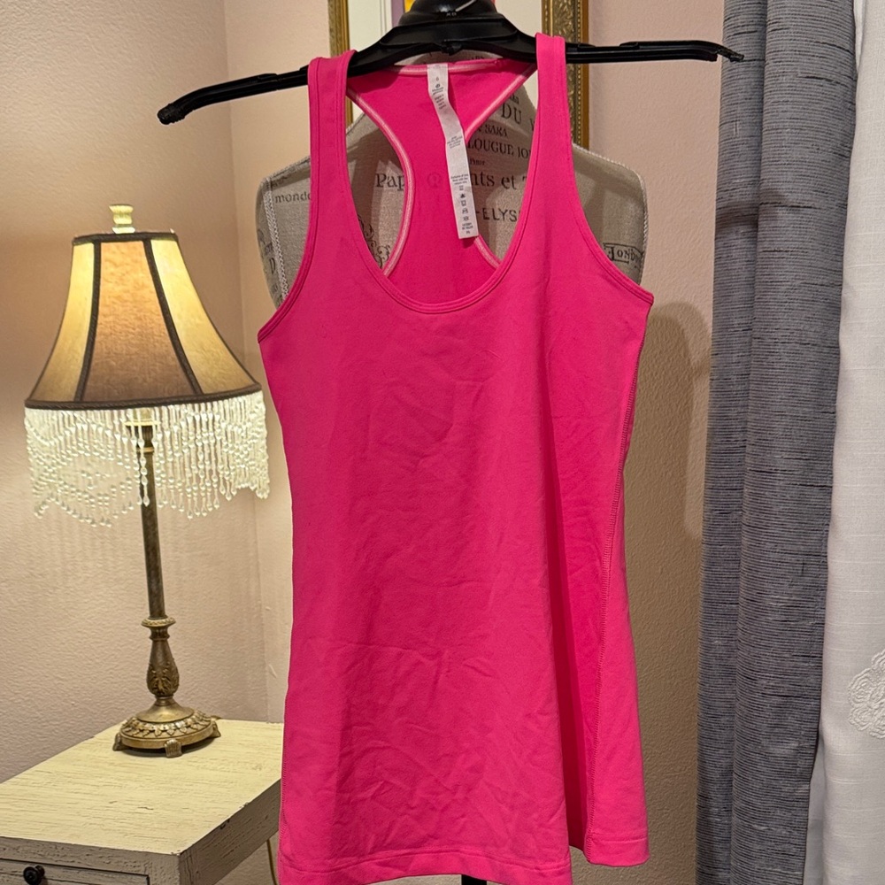 Lululemon Athletica Vibrant Pink Tank Top